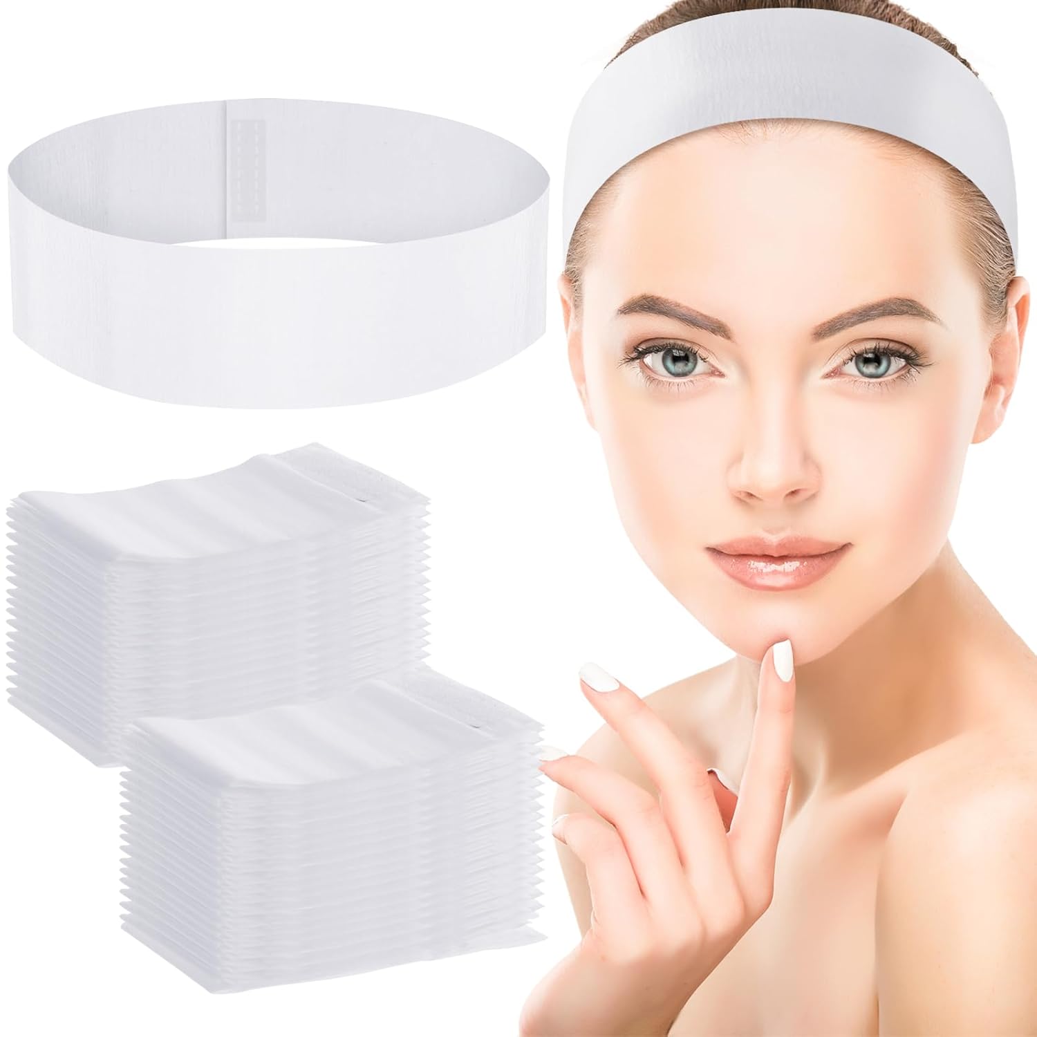 Woman Beauty Makeup - 50/100/200 stuks wegwerp gezichtshoofdbanden voor vrouwen