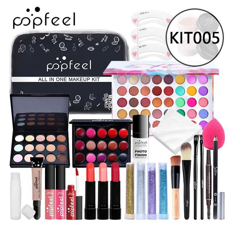 Beauty Book Makeup Kit - Make-up sets Oogschaduw Lippenstift Wenkbrauw Concealer
