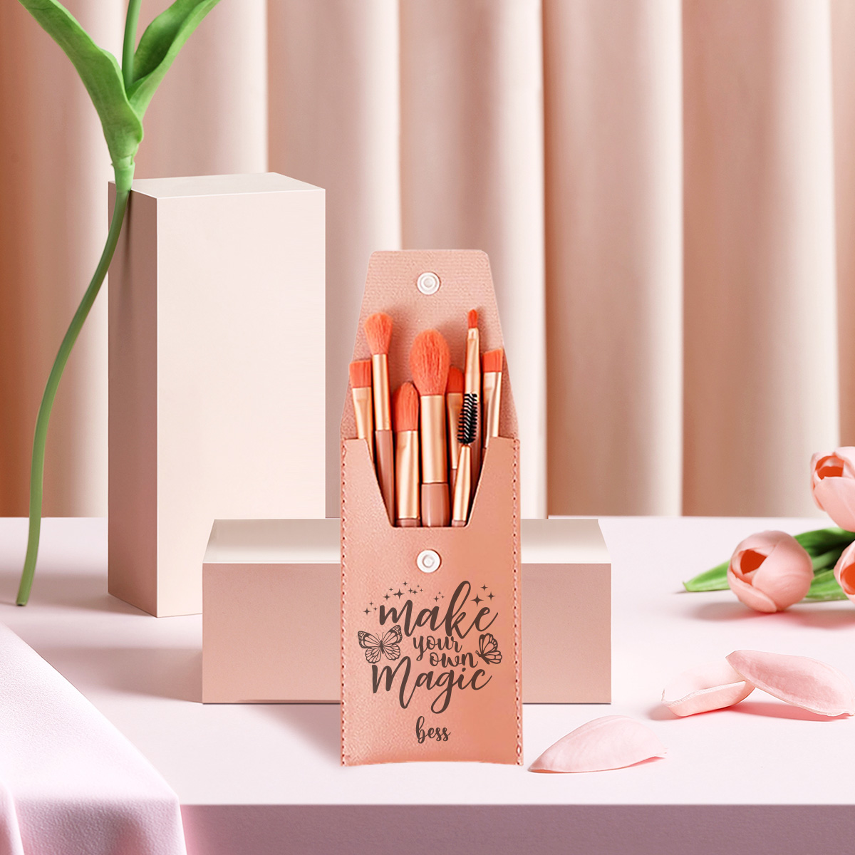 Beauty Makeup Names - 1 stuk op maat gemaakte make-upborstel