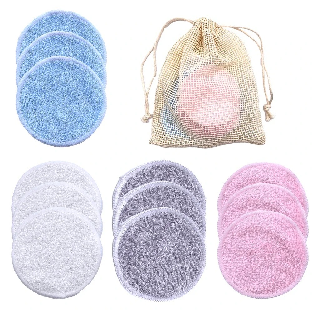 Kiss Beauty Makeup Remover - 10PC Herbruikbare Make-Up Remover Pads Wasbare