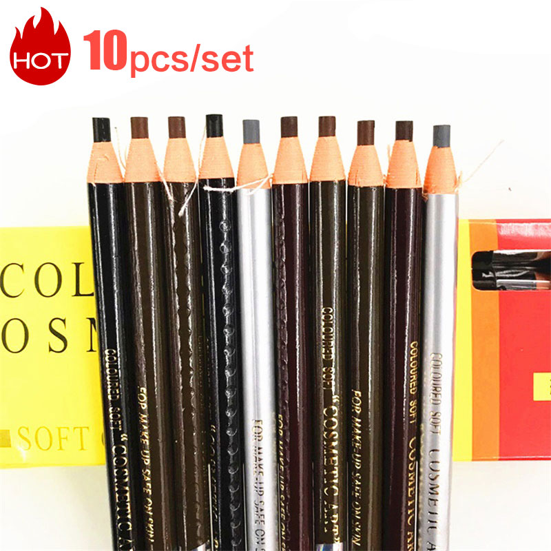 Eyebrow Pomade Pencil - 10 stks Wenkbrauwpotlood Vrouwen Make-up Tint