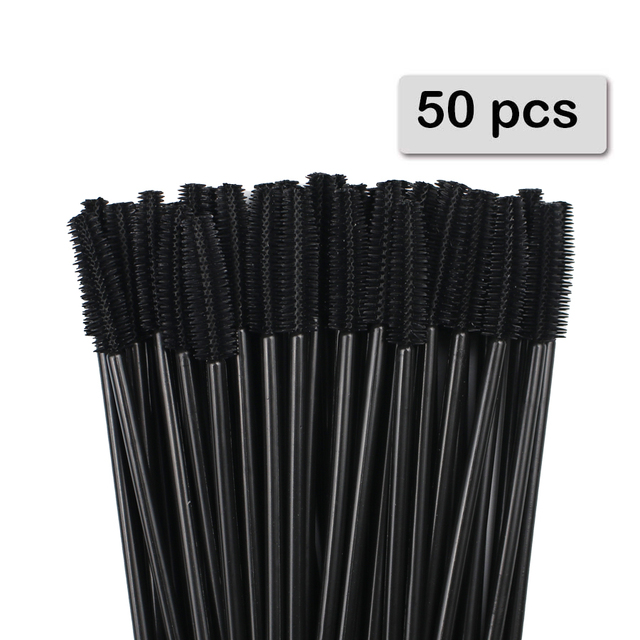 Woman Beauty Makeup - 50 Stuks Siliconen Mascara Wands Applicator