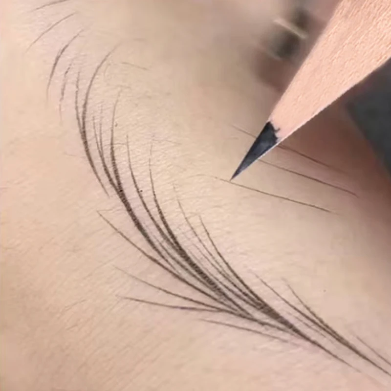 Eyebrow Pomade Pencil - Ultrafijn wenkbrauwpotlood Langdurig Zwart Bruin Waterdicht