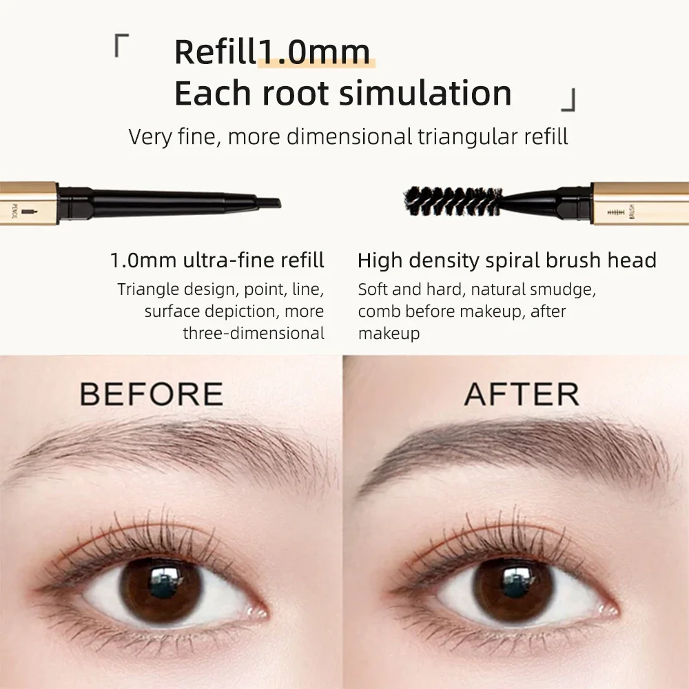 Dubbele kop wenkbrauwpotlood L - Eyebrow Pomade Pencil recensie en prijs