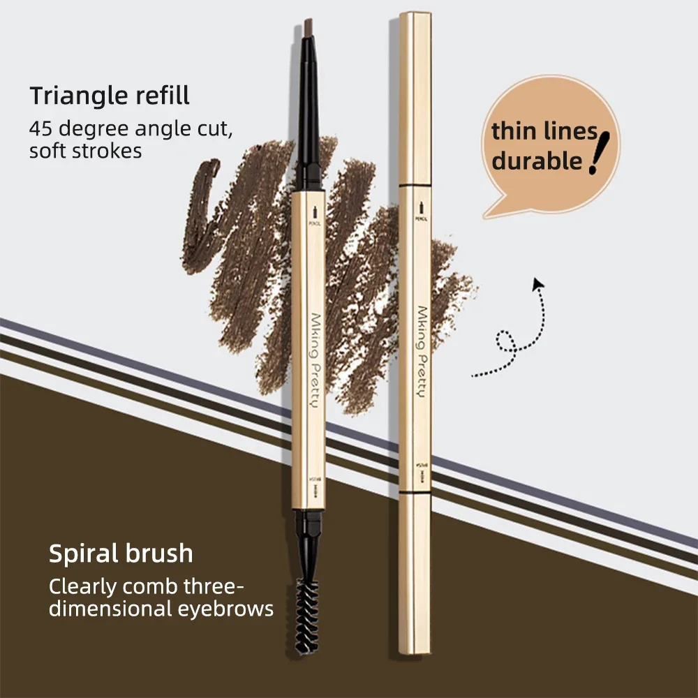 Dubbele kop wenkbrauwpotlood L - Eyebrow Pomade Pencil recensie en prijs