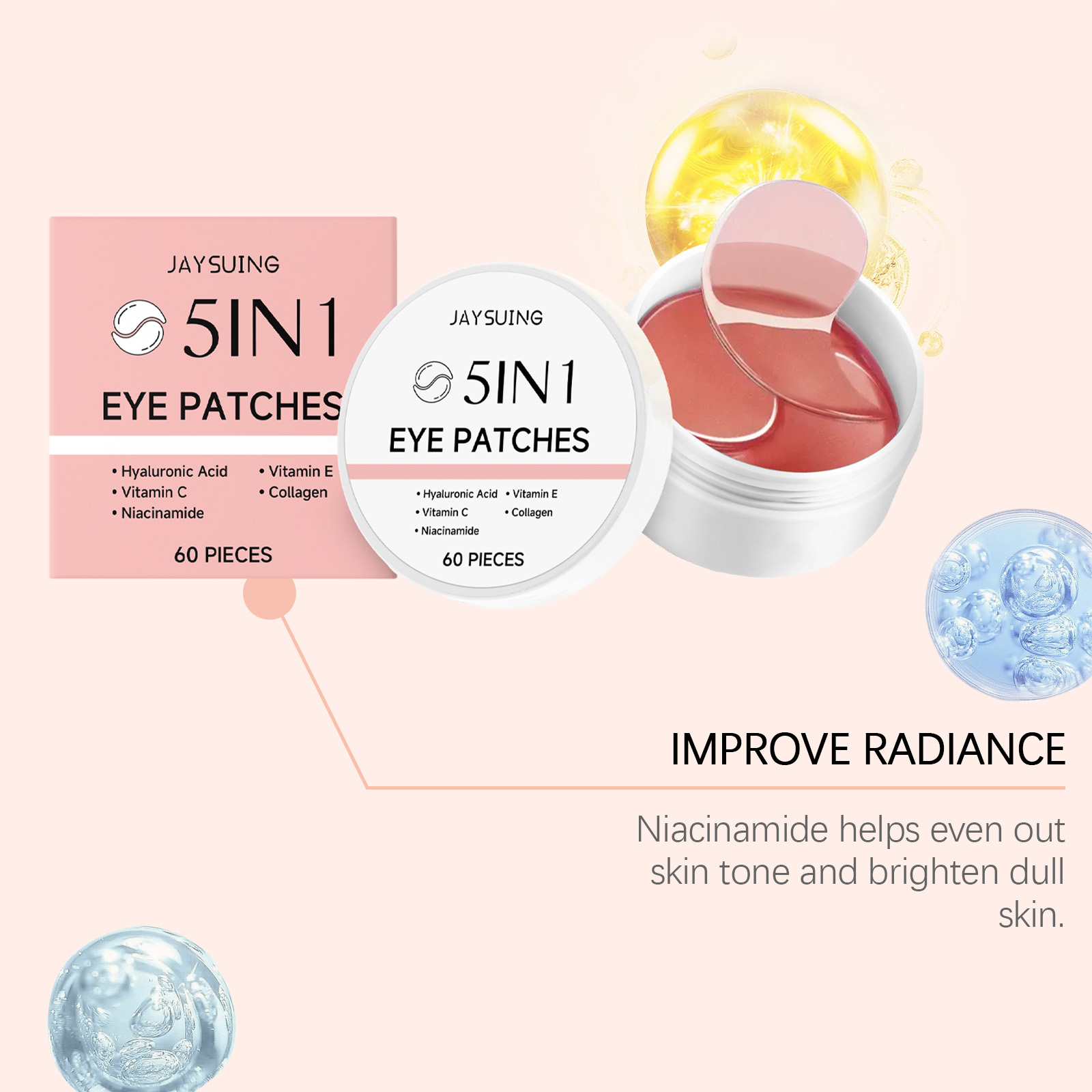 JAYSUING 5-in-1 Onderoogpatche - Collagen Eye Patch recensie en prijs