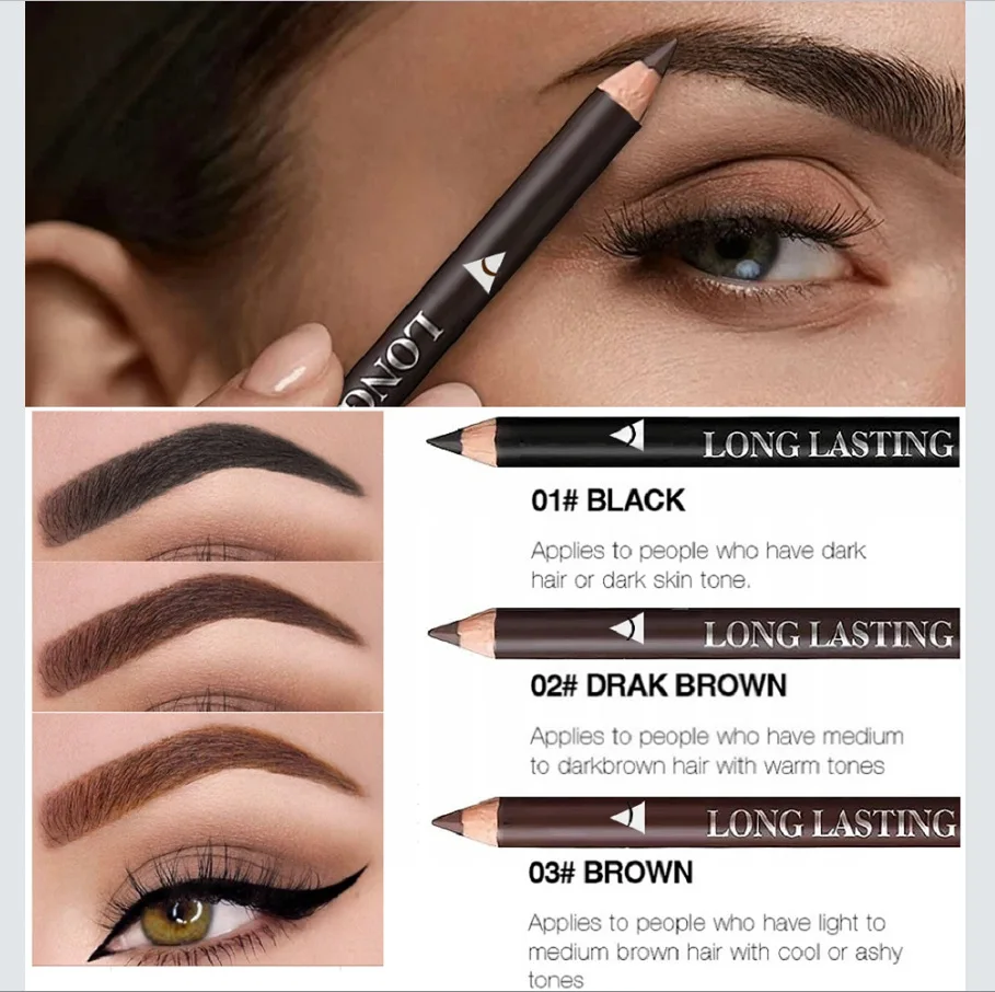 6/12 stuks wenkbrauwpotlood wa - Eyebrow Pomade Pencil recensie en prijs