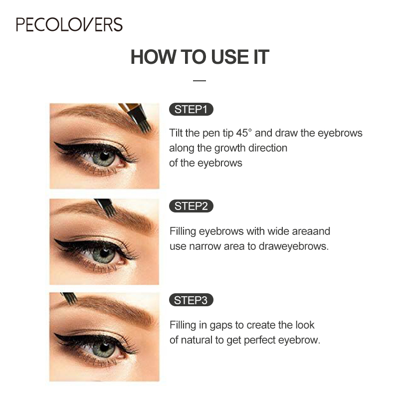 4 Vork Waterdichte Wenkbrauw P - Eyebrow Pomade Pencil recensie en prijs