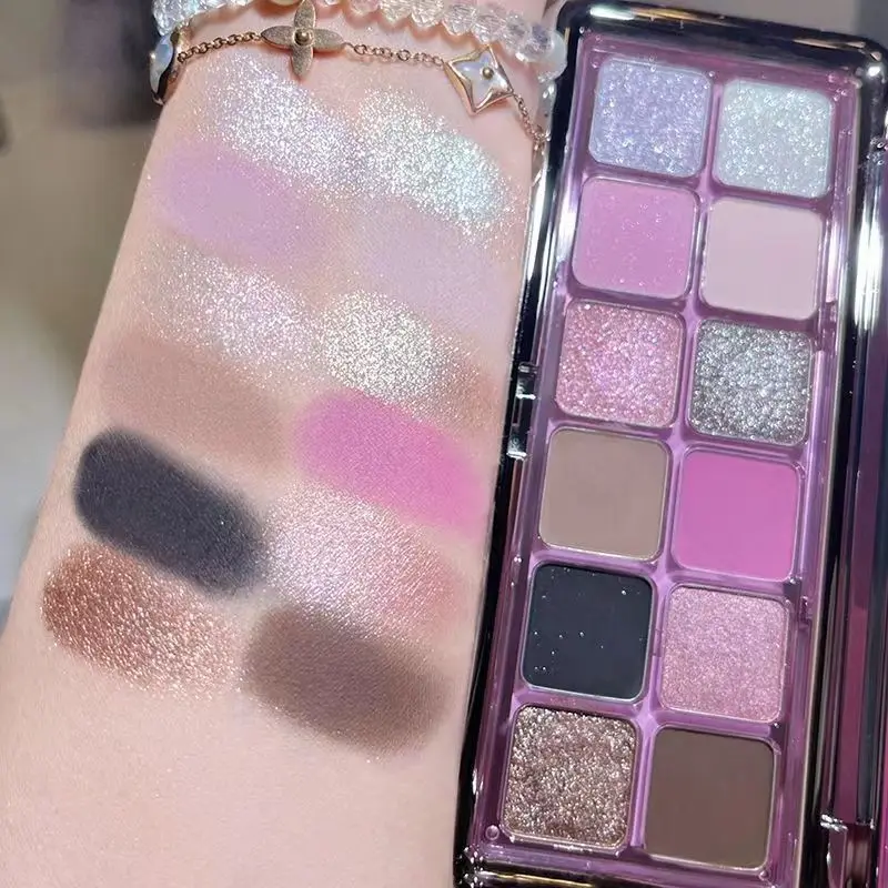 12-kleuren oogschaduwplaat mat - Beauty Book Makeup Kit recensie en prijs