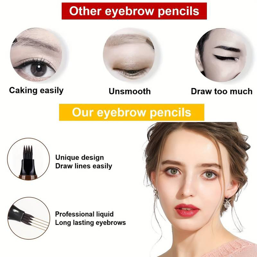 Waterdichte Wenkbrauwpen, Micr - Eyebrow Pomade Pencil recensie en prijs