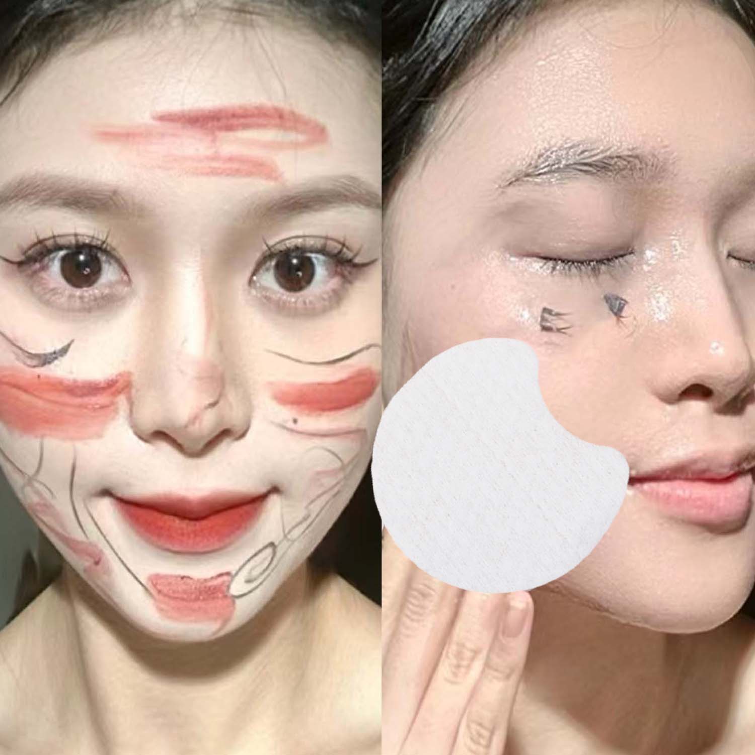 300/1800 stuks Ontbrekende Hoe - Kiss Beauty Makeup Remover recensie en prijs