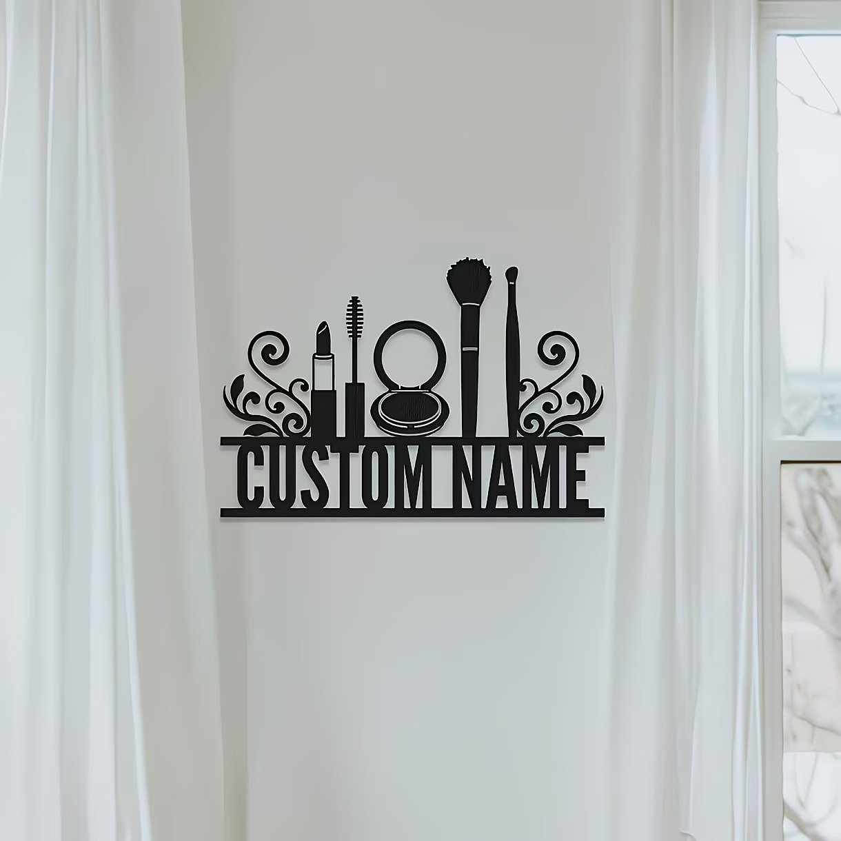 Gepersonaliseerde metalen wand - Beauty Makeup Names recensie en prijs