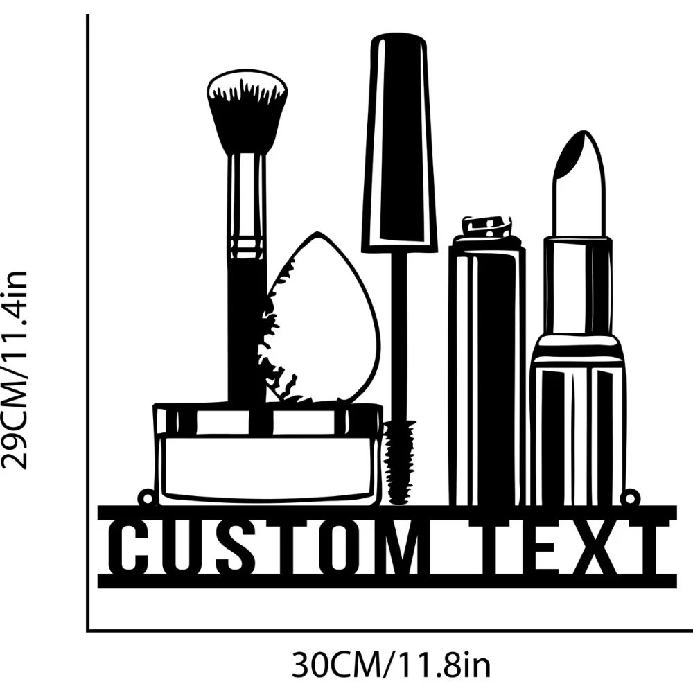 Aangepaste metalen muurkunst m - Beauty Makeup Names recensie en prijs