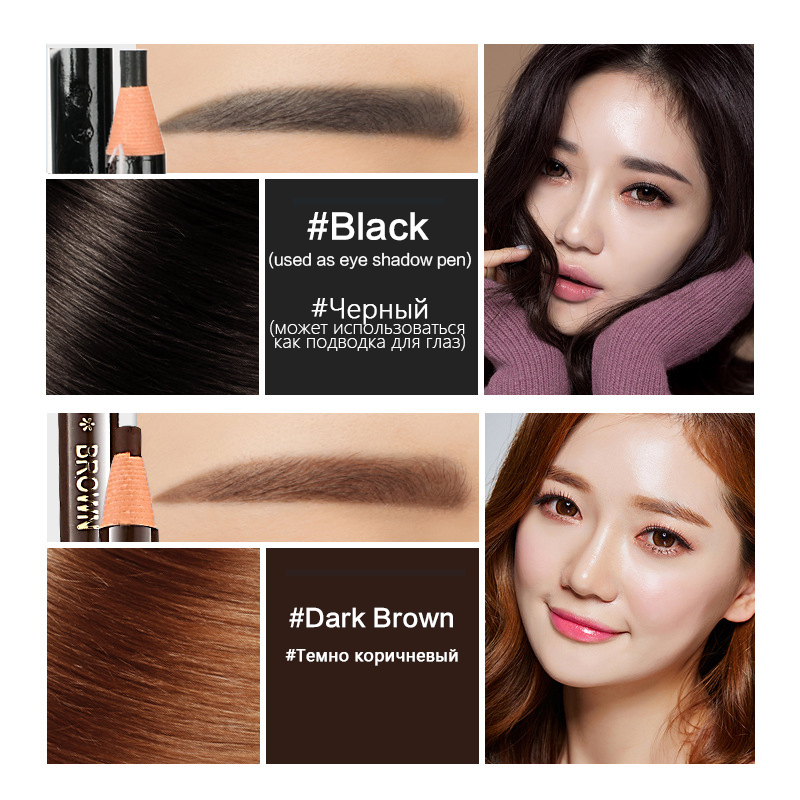 10 stks Wenkbrauwpotlood Vrouw - Eyebrow Pomade Pencil recensie en prijs
