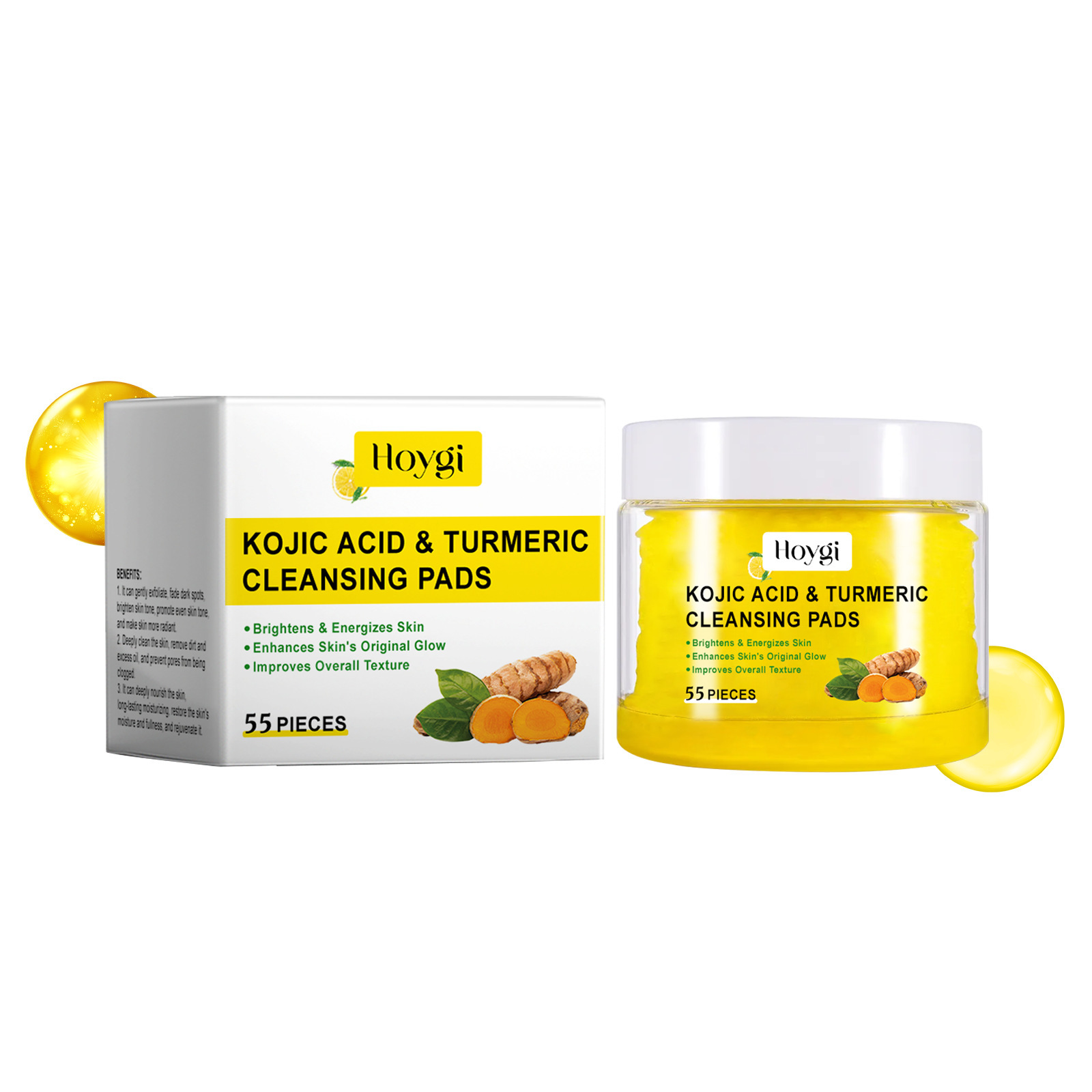 Kurkuma Reinigingspads Gezicht - Kiss Beauty Makeup Remover recensie en prijs